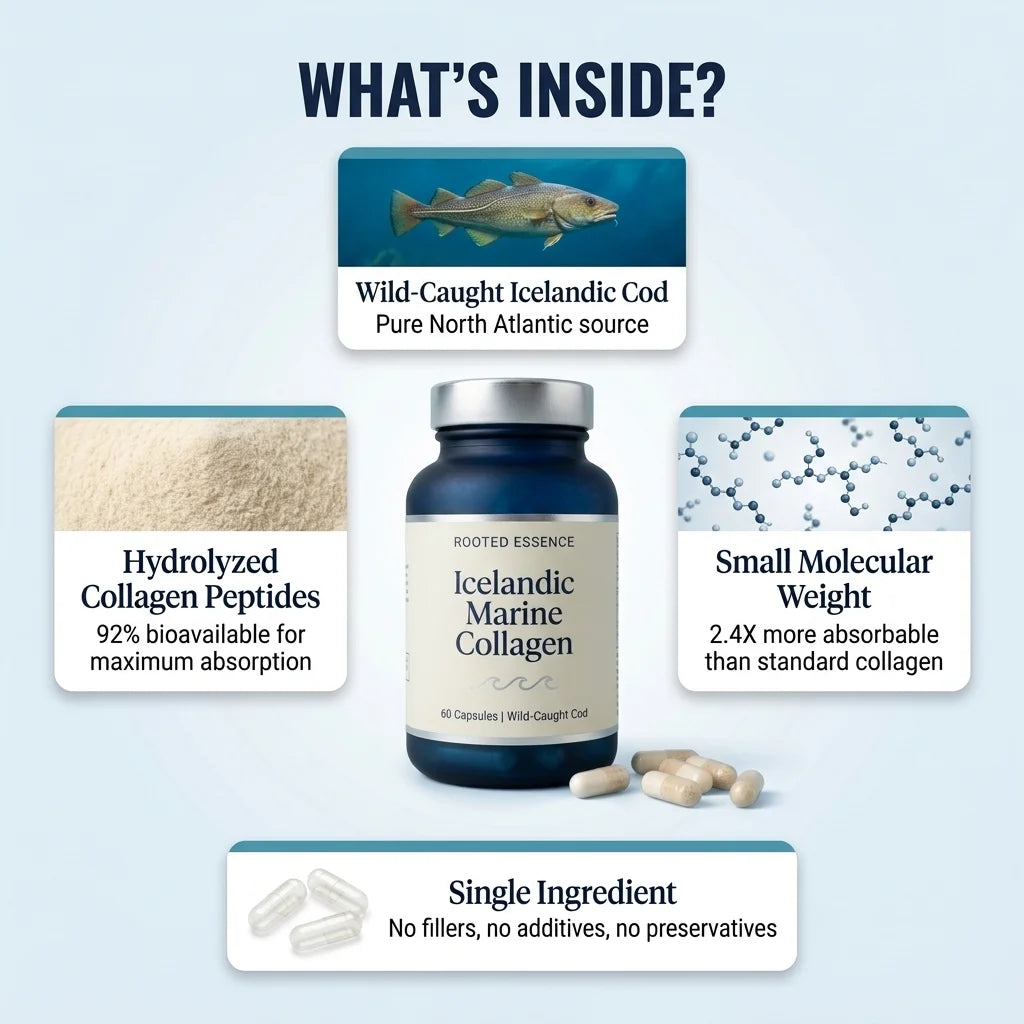 Rooted Essence Icelandic Marine Collagen